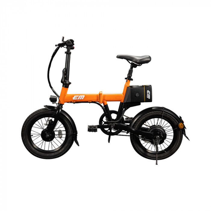จักรยานพับไฟฟ้า EM2 สีส้ม